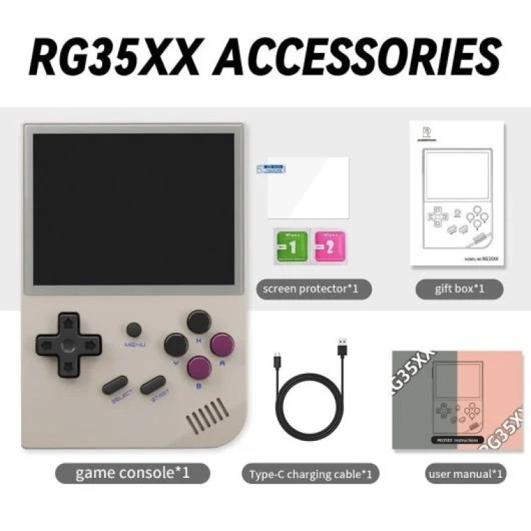 Anbernic RG35XX 2024 Consola Retro Portátil 64GB Gris