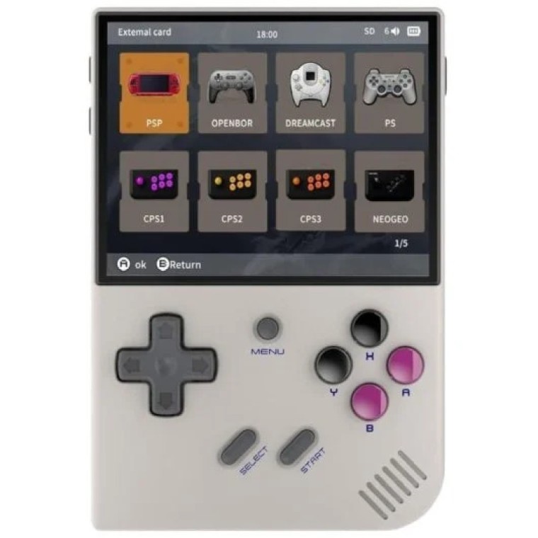 Anbernic RG35XX Plus Consola Retro Portátil 64GB Gris