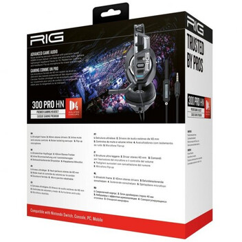 Nacon RIG Serie 300 PRO HN Auriculares Gaming Negros Multiplataforma Nacon RIG Serie 300 PRO HN Auriculares Gaming Negros Multiplataforma