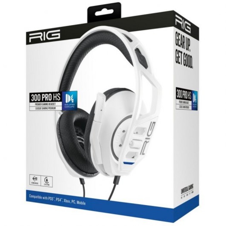 Nacon RIG Serie 300 PRO HS Auriculares Gaming Blancos Multiplataforma