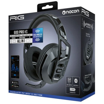 Nacon RIG 600 PRO HS Auriculares PC/Xbox/PS4/PS5/Switch Gaming Inalámbricos Negros