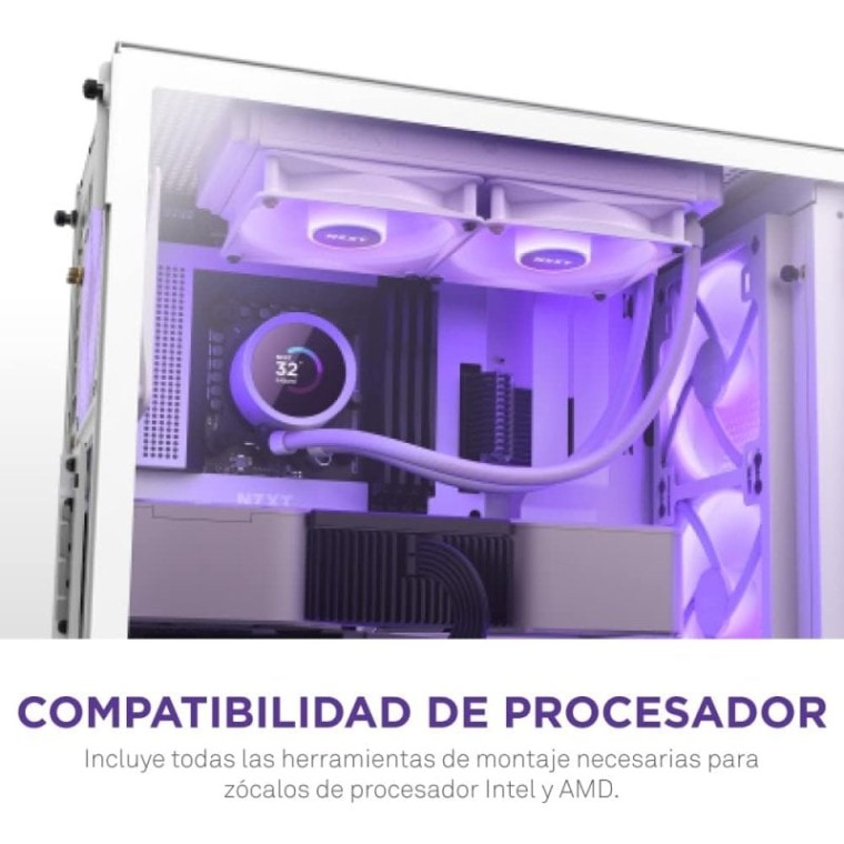 NZXT Kraken 240 RGB Kit de Refrigeración Líquida Blanco