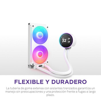NZXT Kraken Elite 240 RGB Kit Refrigeración Líquida con Pantalla IPS 240mm Blanco