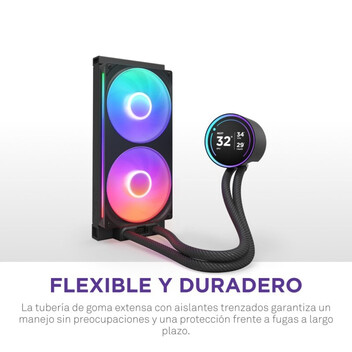 NZXT Kraken Elite 280 RGB Kit Refrigeración Líquida con Pantalla IPS 280mm Negro
