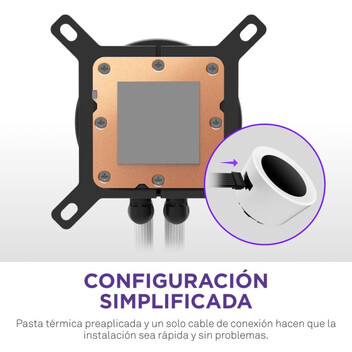 Refrigeración Líquida NZXT Kraken Plus 360 RGB 360mm 3 Ventiladores Pantalla LCD Blanco