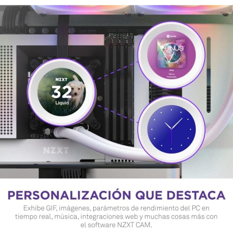 NZXT Kraken Elite 360 RGB Kit de Refrigeración Líquida Blanco