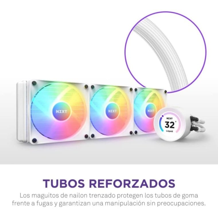 NZXT Kraken Elite 360 RGB Kit de Refrigeración Líquida Blanco