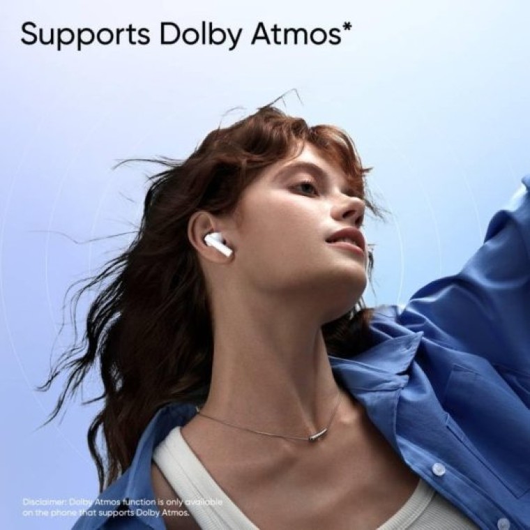 Realme Buds Air 5 Auriculares Bluetooth Blancos con Cancelación Activa de Ruido 50dB