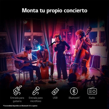 LG RNC9 Altavoz Bluetooth con Karaoke 1000W Negro LG RNC9 Altavoz Bluetooth con Karaoke 1000W Negro