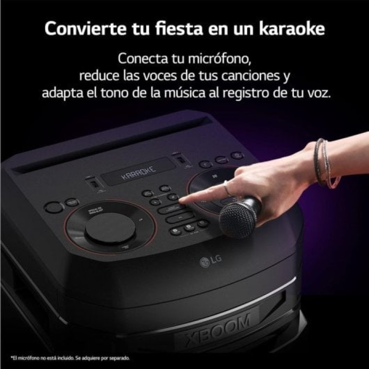 LG RNC9 Altavoz Bluetooth con Karaoke 1000W Negro