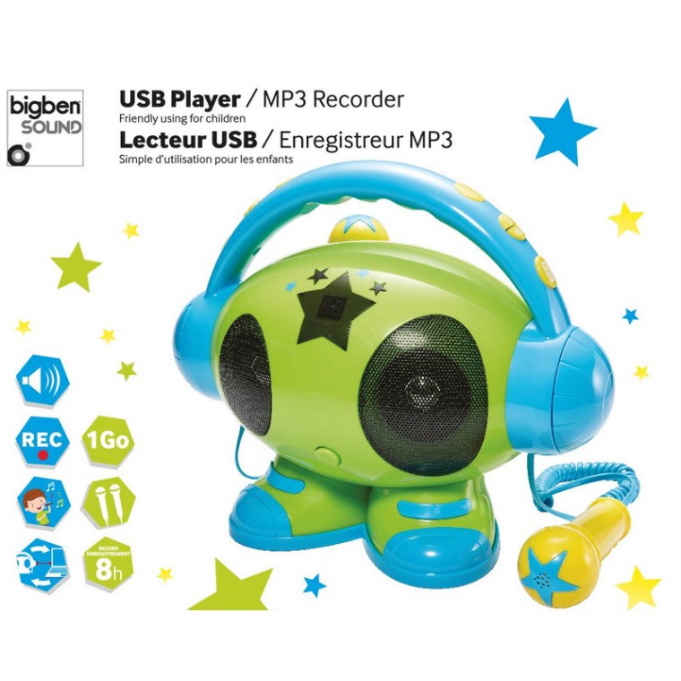 BigBen Interactive Matt Karaoke Infantil/Reproductor MP3