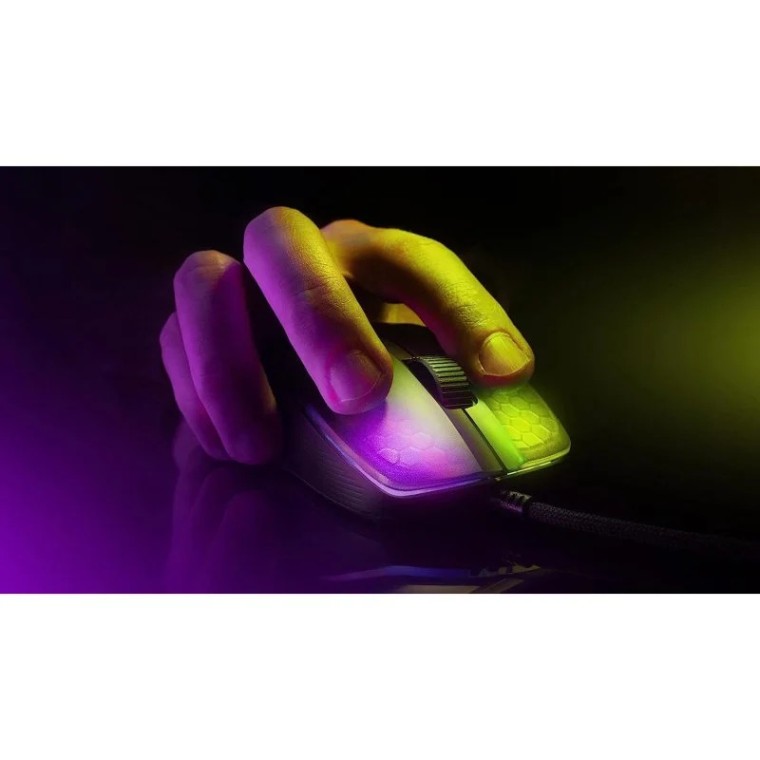 Roccat Kone Pro Ratón Óptico Gaming USB 2.0 AIMO RGB 19000DPI Blanco