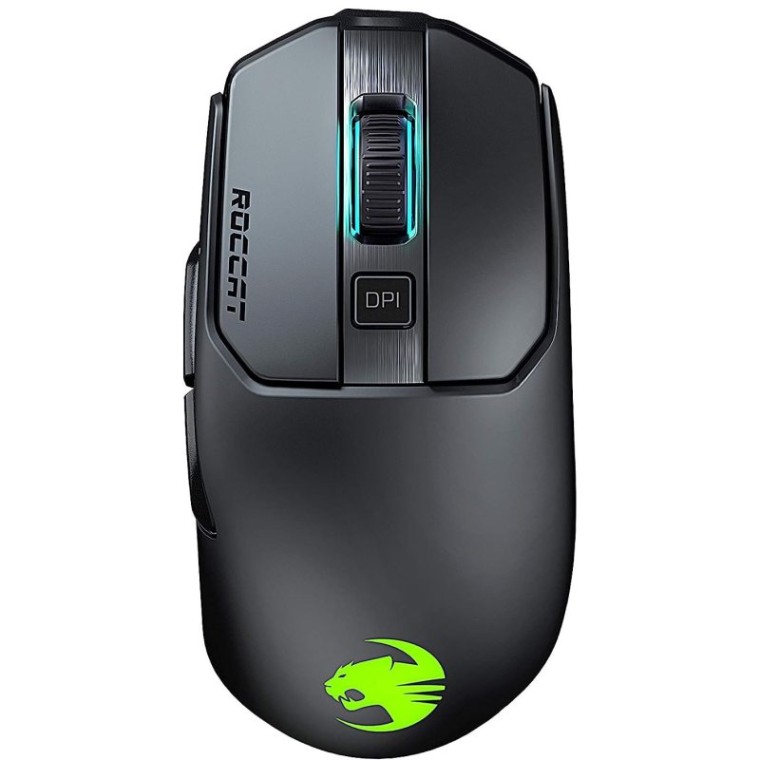 Roccat Kain 200 AIMO Ratón Óptico Gaming Alámbrico/Inalámbrico AIMO RGB 16000DPI Negro