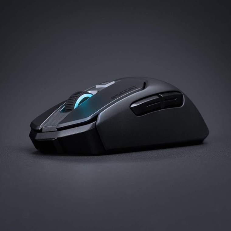 Roccat Kain 200 AIMO Ratón Óptico Gaming Alámbrico/Inalámbrico AIMO RGB 16000DPI Negro