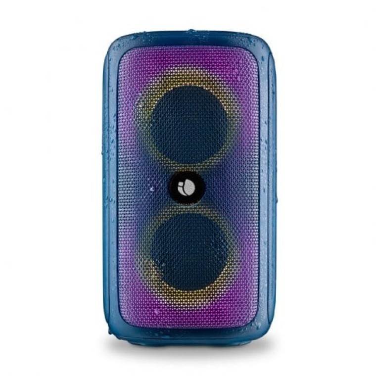 NGS Roller Beast Azure Altavoz Portátil Bluetooth RGB 32W Resistente al Agua IPX5