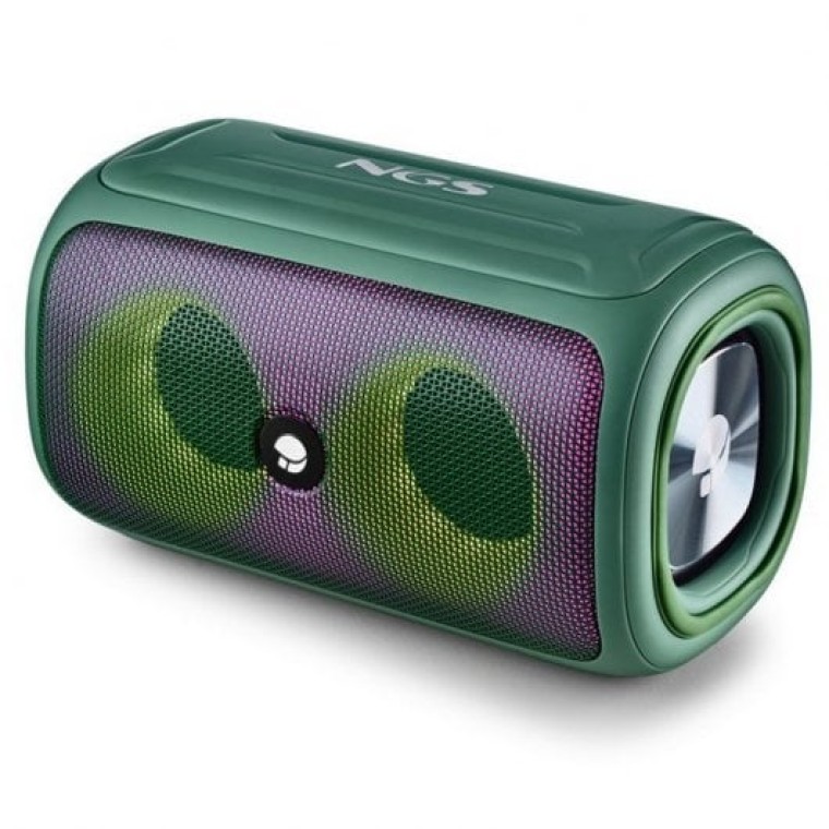 NGS Roller Beast Green Altavoz Inalámbrico 32W Bluetooth RGB IPX5