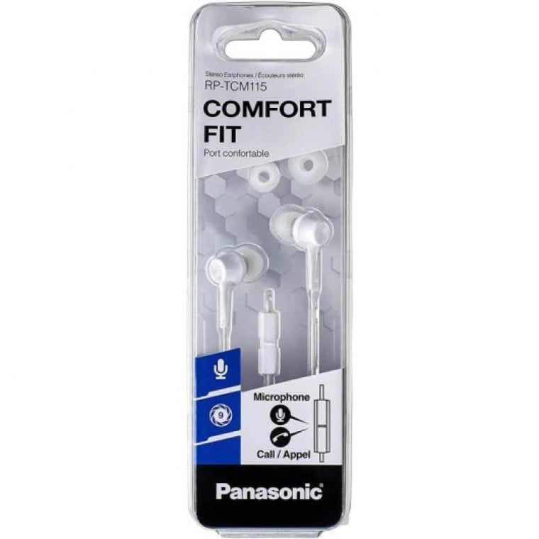 Panasonic RP-TCM115 Auriculares Blancos