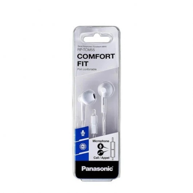 Panasonic RP-TCM55E Auriculares Blancos