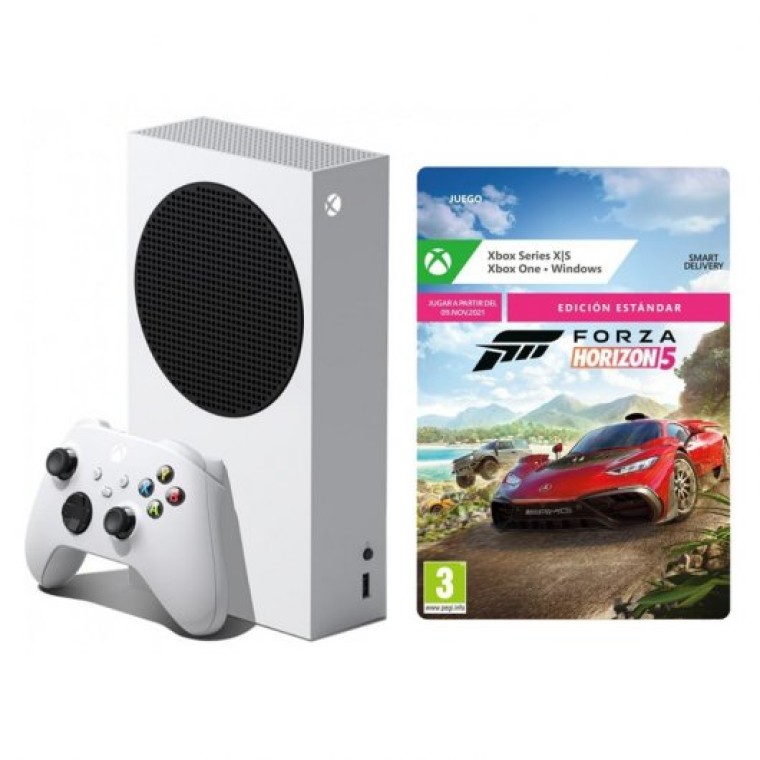 Microsoft Pack Xbox Series S 512GB + Forza Horizon 5 Edición Estándar Descarga Digital