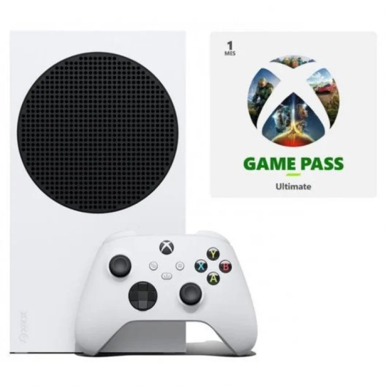 Pack Microsoft Xbox Series S 512GB + Xbox Game Pass Ultimate 1 Mes Licencia Digital