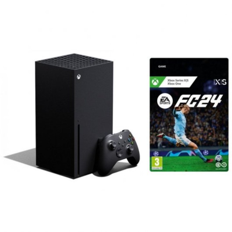 Microsoft Xbox Series X 1TB Negra + EA Sports FC24 Standard Edition Descarga Digital