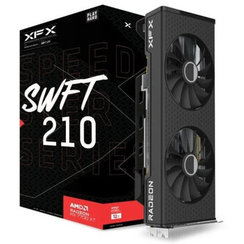 Tarjeta Gráfica XFX SPEEDSTER SWFT210 AMD Radeon RX 7700 XT Core Edition 12GB GDDR6 Tarjeta Gráfica XFX SPEEDSTER SWFT210 AMD Radeon RX 7700 XT Core Edition 12GB GDDR6