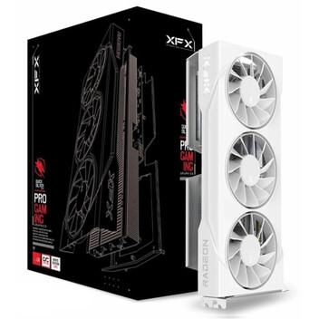 Tarjeta Gráfica XFX SWIFT AMD Radeon RX 9060 XT OC Triple Fan 16GB GDDR6 FSR 4 Blanca