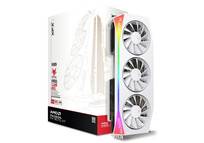 Tarjeta Gráfica XFX MERCURY AMD Radeon RX 9070 XT OC Triple Fan 16GB GDDR6 FSR 4 Blanca