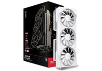 Tarjeta Gráfica XFX SWIFT AMD Radeon RX 9070 XT Triple Fan 16GB GDDR6 FSR 4 Blanca