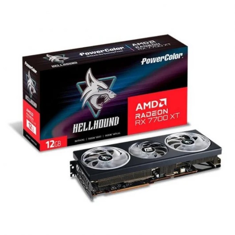 PowerColor Hellhound AMD Radeon RX 7700 XT 12GB GDDR6