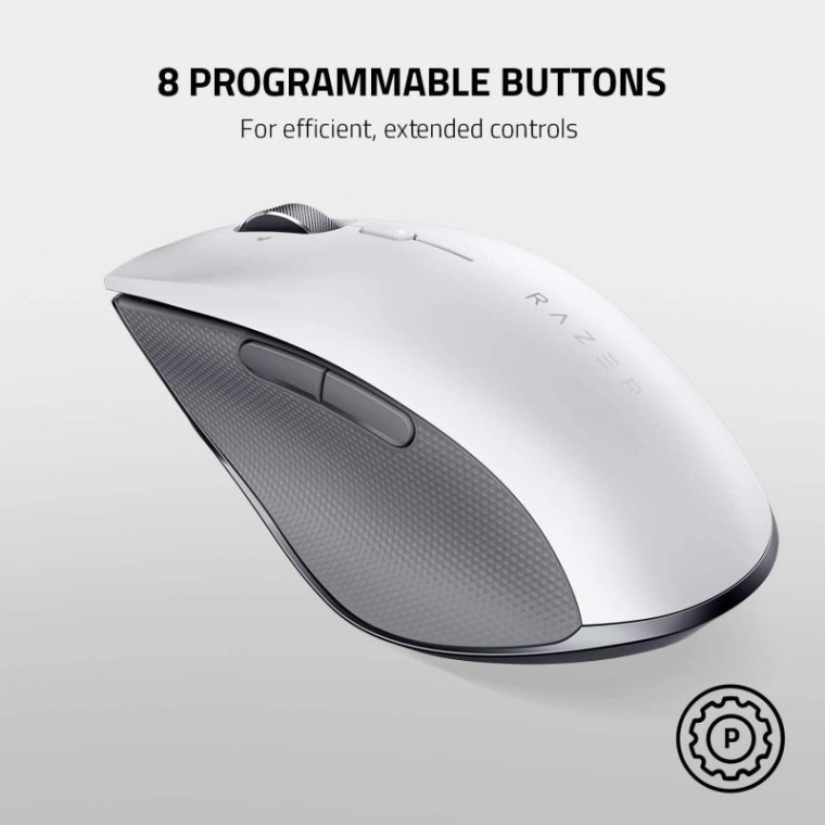 Razer Pro Click Ratón Ergonómico Inalámbrico 16000 DPI Blanco