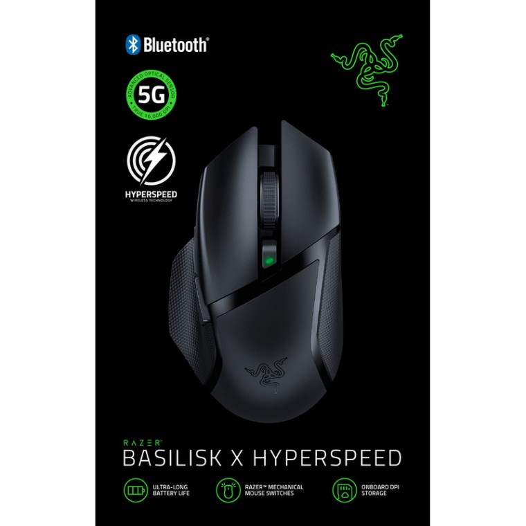 Razer Basilisk X Hyperspeed Ratón Gaming 16000DPI Negro