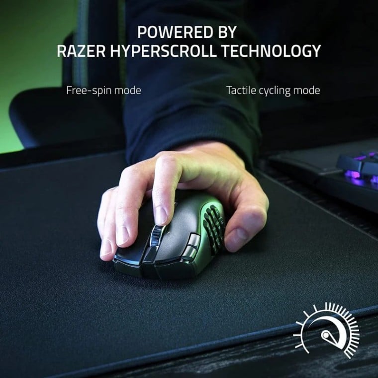 Razer Naga V2 HyperSpeed Ratón Gaming Inalámbrico 30000 DPI