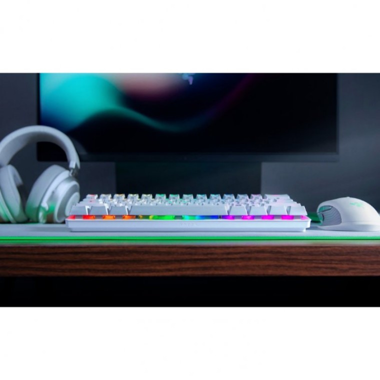 Razer Huntsman Mini Mercury Teclado Gaming RGB Switch Purple US Layout