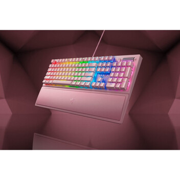Razer BlackWidow V3 Teclado Gaming USA Green Switch Cuarzo Rosa Razer BlackWidow V3 Teclado Gaming USA Green Switch Cuarzo Rosa
