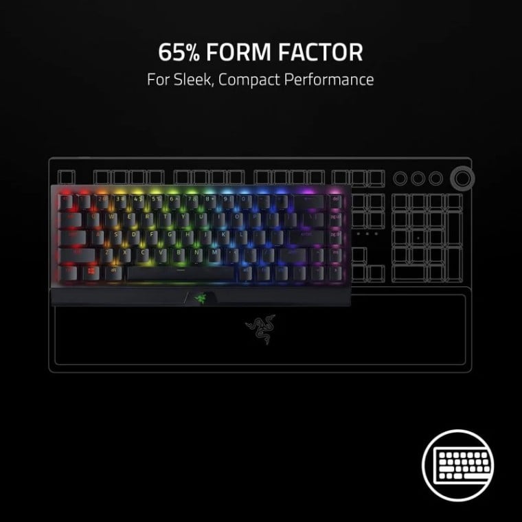 Razer BlackWidow V3 Mini HyperSpeed Teclado Mecánico Inalámbrico Gaming RGB Switch Green US Layout