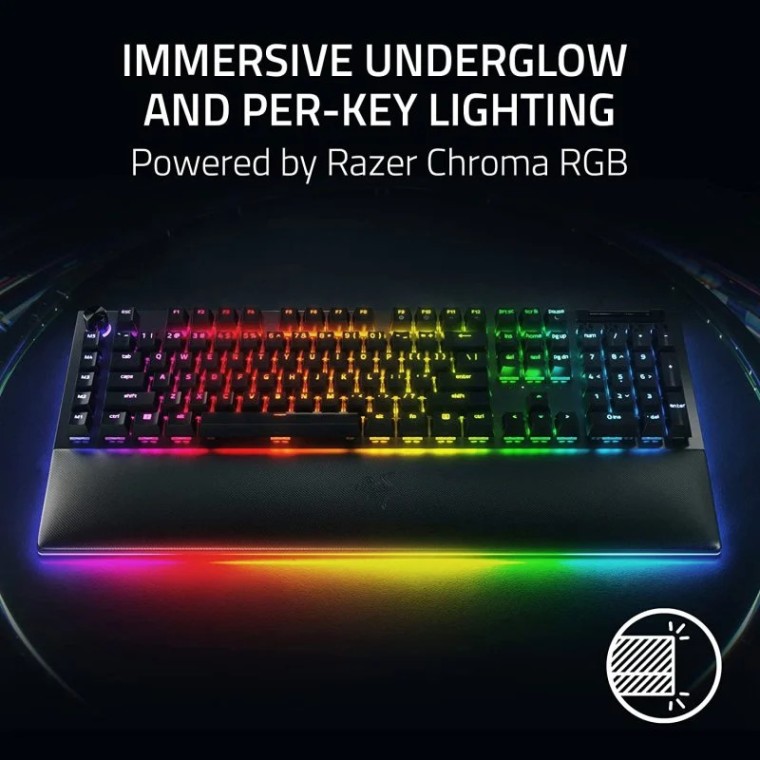 Razer BlackWidow V4 Pro Teclado Gaming RGB Green Switch Layout US