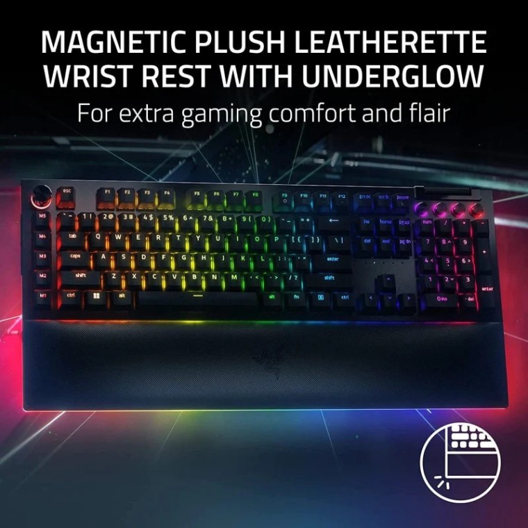 Razer BlackWidow V4 Pro Teclado Gaming RGB Green Switch Layout US