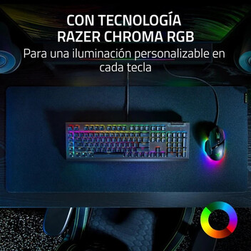 Razer BlackWidow V4 X Teclado Mecánico Gaming con Razer Chroma RGB Yellow Switch Razer BlackWidow V4 X Teclado Mecánico Gaming con Razer Chroma RGB Yellow Switch