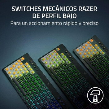 Teclado mecánico Razer BlackWidow V4 Low Profile Tenkeyless Layout ES inalámbrico Teclado mecánico Razer BlackWidow V4 Low Profile Tenkeyless Layout ES inalámbrico
