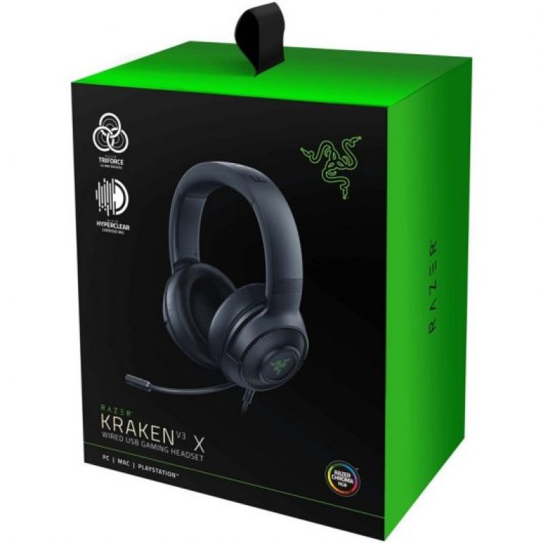 Razer Kraken V3 X Auriculares Gaming USB 7.1 Negros