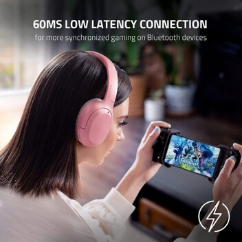 Razer Opus X Quartz Auriculares Gaming Inalámbricos con Cancelación Activa de Ruido Rosas Razer Opus X Quartz Auriculares Gaming Inalámbricos con Cancelación Activa de Ruido Rosas