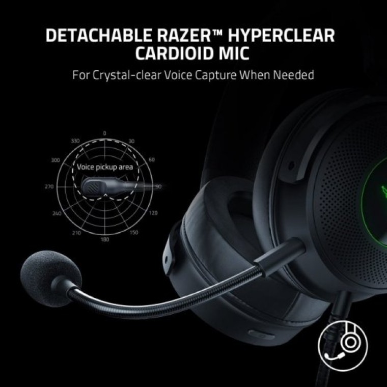 Razer Kraken V3 Hypersense Auriculares Gaming Negros