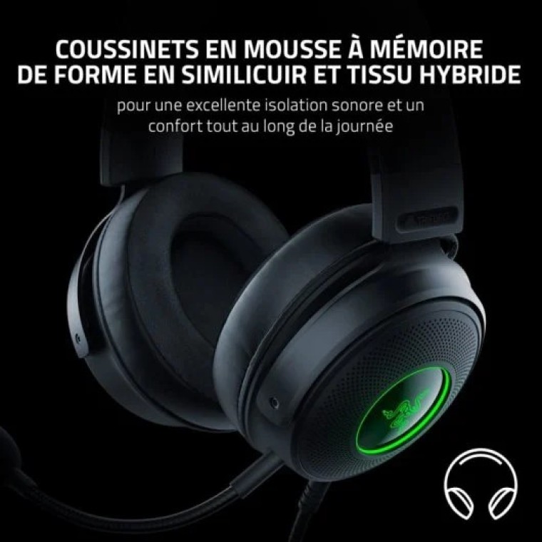 Razer Kraken V3 Auriculares Gaming 7.1 Negros