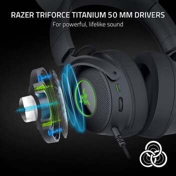 Razer Kraken Kitty V2 Pro Auriculares Gaming RGB Negros