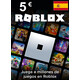 Tarjeta Regalo Roblox - 5€ Euros - Código Digital