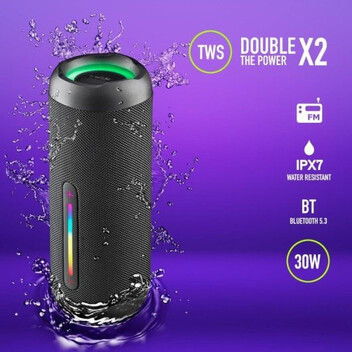 NGS Roller Furia 2 Altavoz Portátil Bluetooth Negro NGS Roller Furia 2 Altavoz Portátil Bluetooth Negro