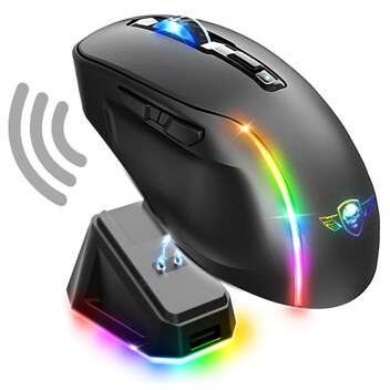 Spirit of Gamer Elite M50 Ratón Gaming Óptico Inalámbrico 8000 DPI Negro