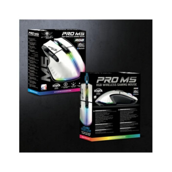 Ratón Spirit of Gamer PRO M5 Artic Wireless 8000DPI 8 Botones Blanco Iluminación RGB