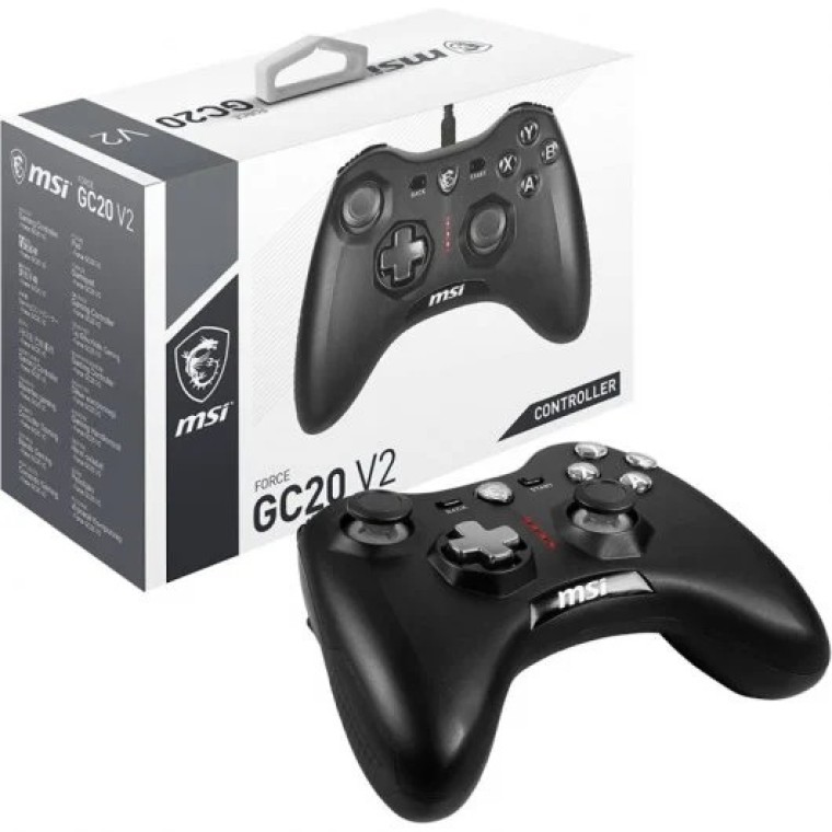 MSI Force GC20 V2 Gamepad Negro